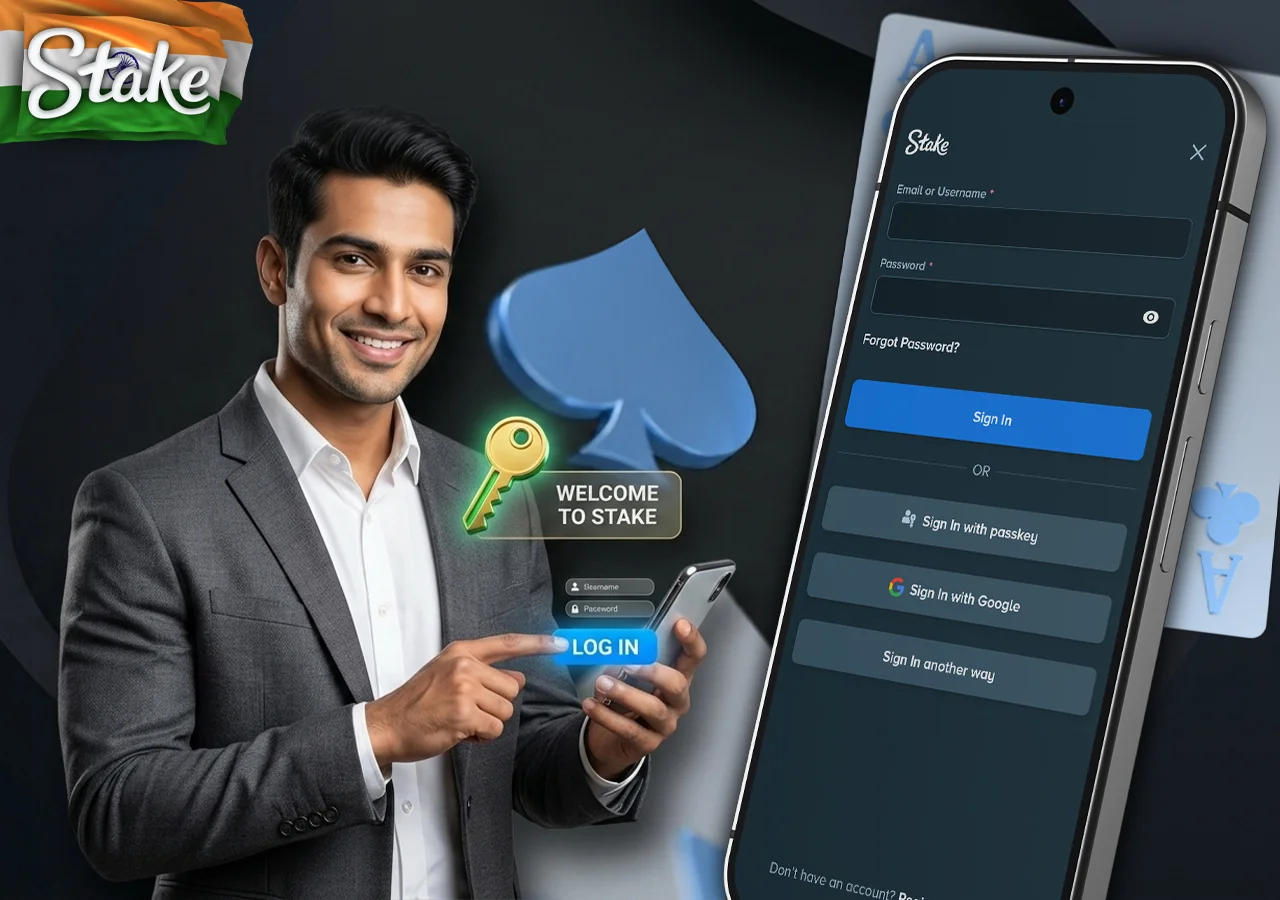 Secure mobile registration and login process inside the gambling app